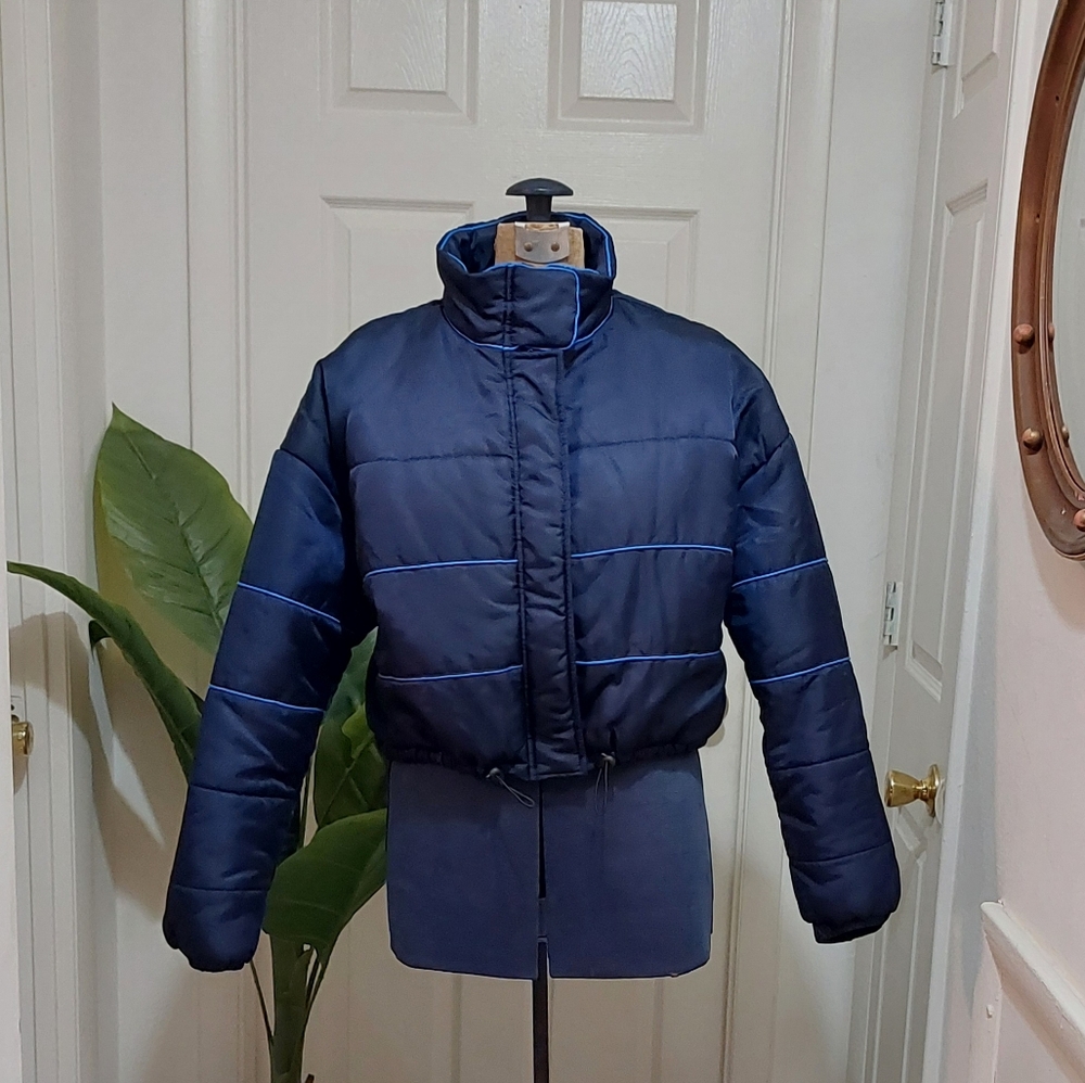 Navy Women's Puffer Jacket